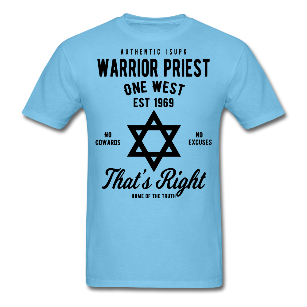Warrior Priest Short-Sleeve T-Shirt - aquatic blue
