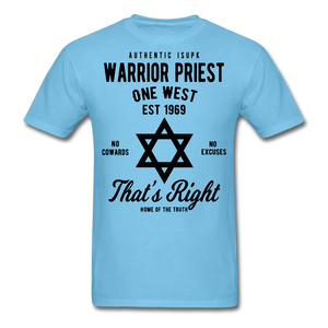 Warrior Priest Short-Sleeve T-Shirt - aquatic blue