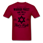 Warrior Priest Short-Sleeve T-Shirt - dark red