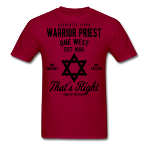 Warrior Priest Short-Sleeve T-Shirt - dark red