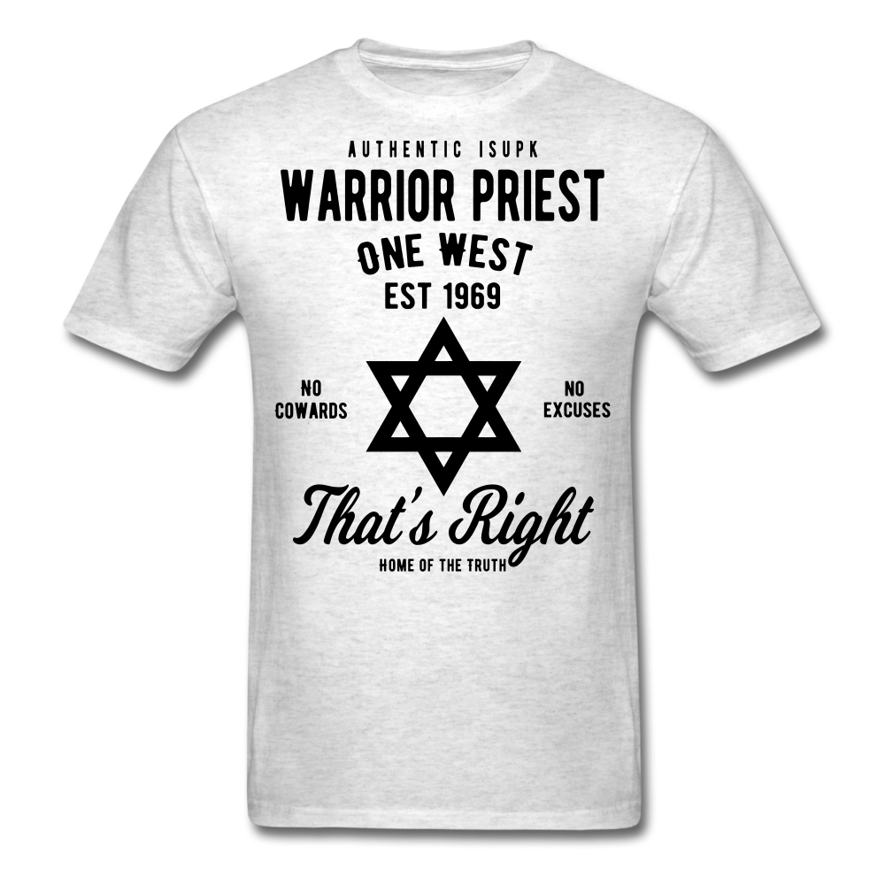 Warrior Priest Short-Sleeve T-Shirt - light heather grey