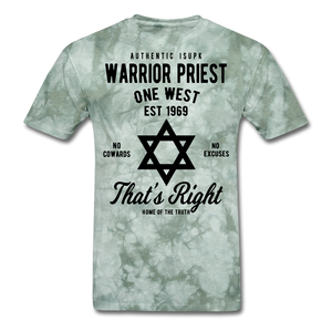 Warrior Priest Short-Sleeve T-Shirt - military green tie dye