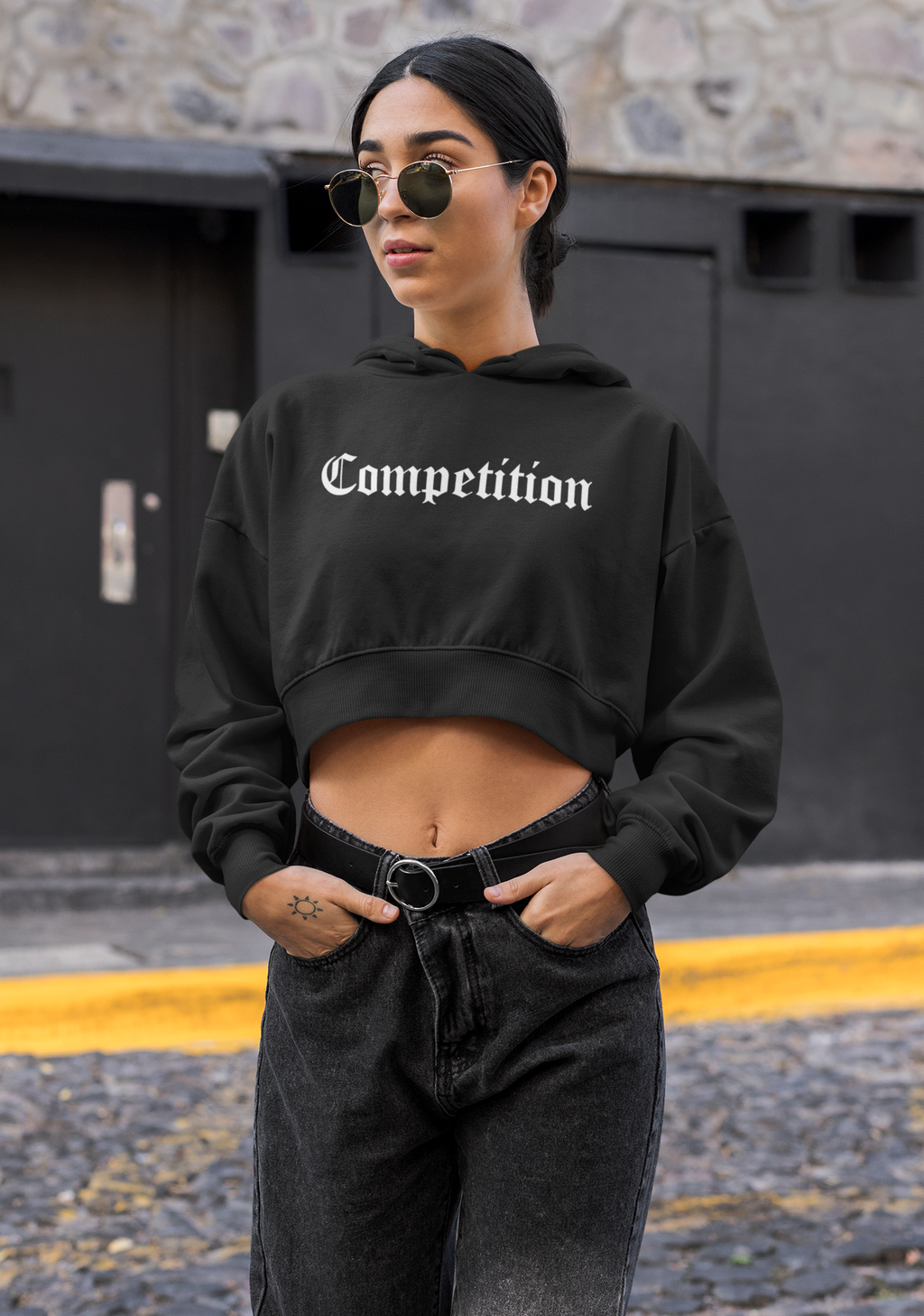 Competition Women's Cropped Hoodie