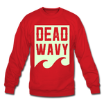 Dead Wavy (Glow) Crewneck Sweatshirt - red