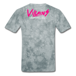 Villains  T-Shirt - grey tie dye