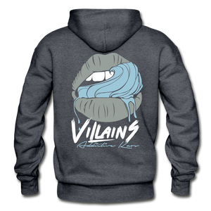 Villains Lust Adult Hoodie - charcoal gray