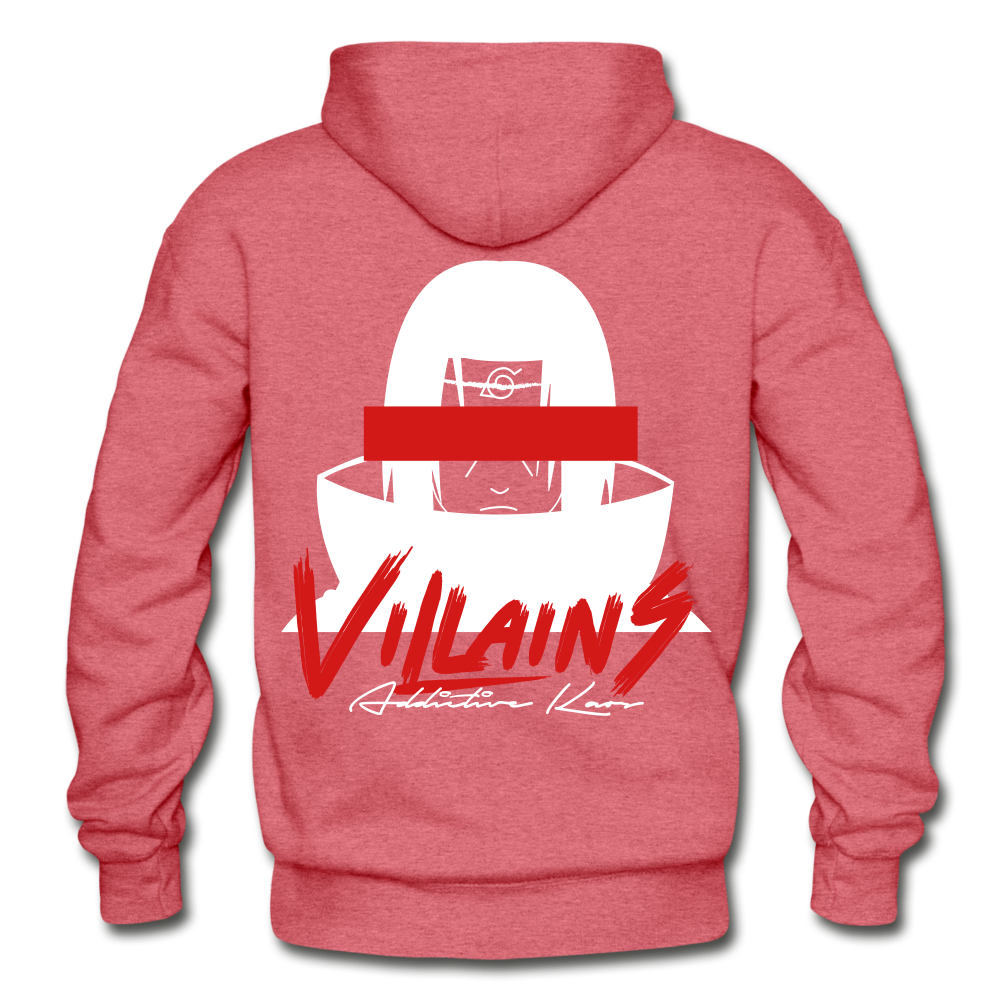 Villains Itachi Adult Hoodie - heather red