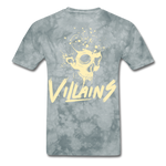 Villains Death T-Shirt - grey tie dye