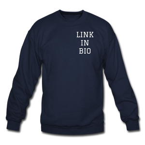 Link In Bio Crewneck Sweatshirt - navy