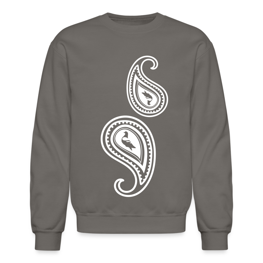 Paisley Crewneck Sweatshirt - asphalt gray