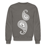 Paisley Crewneck Sweatshirt - asphalt gray