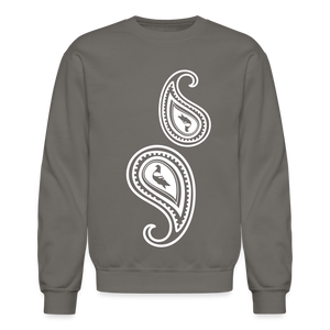 Paisley Crewneck Sweatshirt - asphalt gray