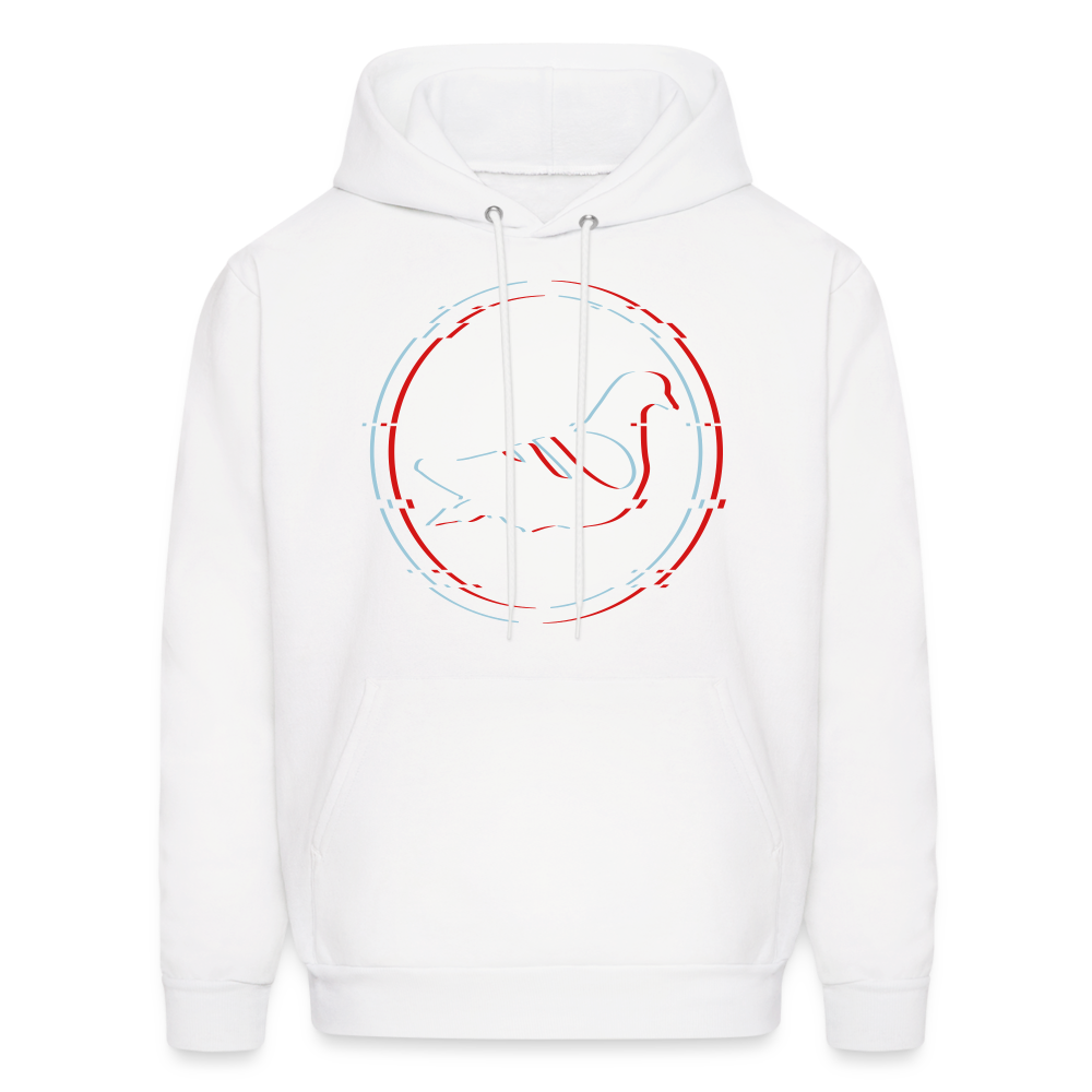 AK Glitch Men's Hoodie - white