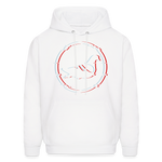 AK Glitch Men's Hoodie - white