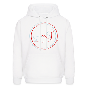 AK Glitch Men's Hoodie - white