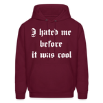 Hate Me Hoodie - burgundy