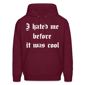 Hate Me Hoodie - burgundy