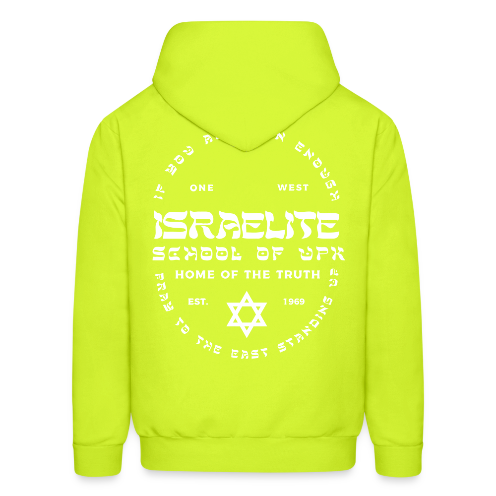 Pray to the east Hoodie - safety green