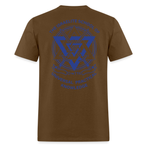 Products UPK Logo Classic T-Shirt Blue - brown