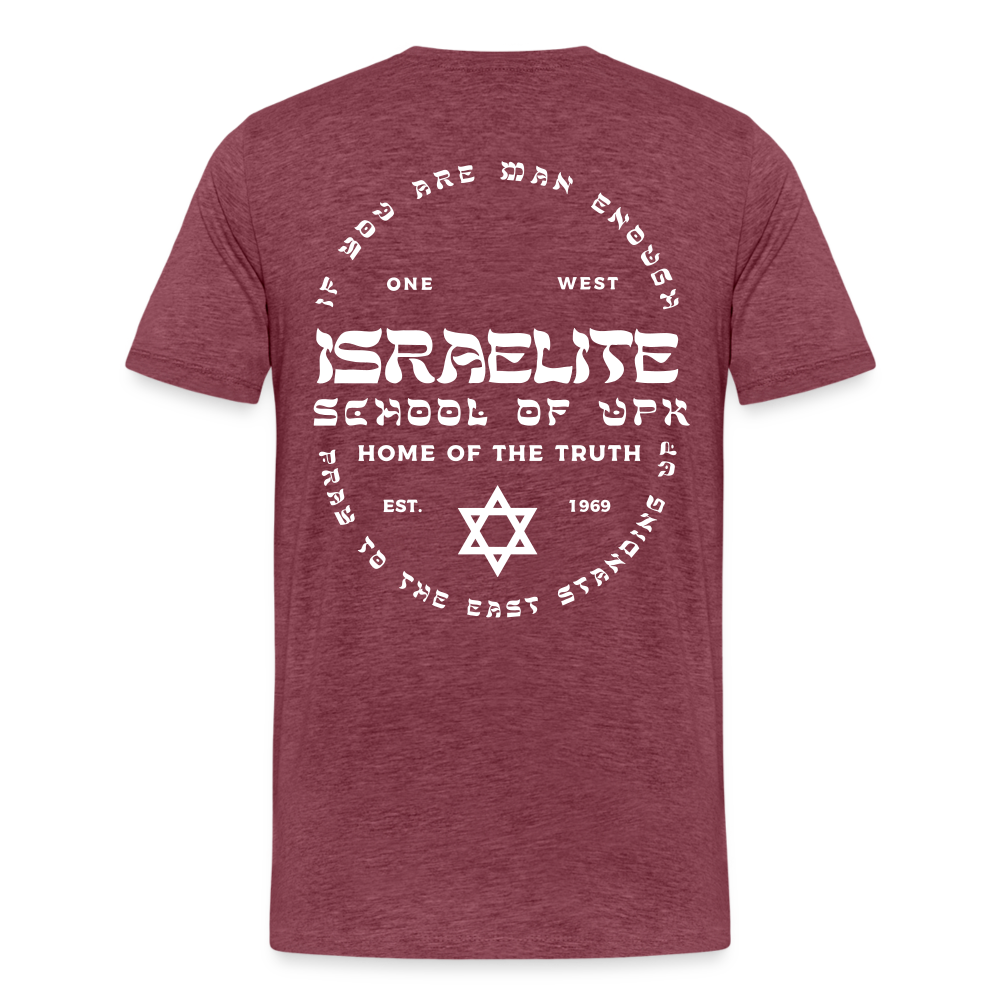 Pray to the East Premium T-Shirt - heather burgundy