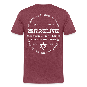 Pray to the East Premium T-Shirt - heather burgundy