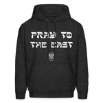 Pray to the east Hoodie - charcoal grey