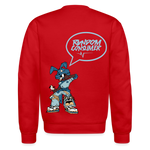 Rabid Rabit Crewneck Sweatshirt - red