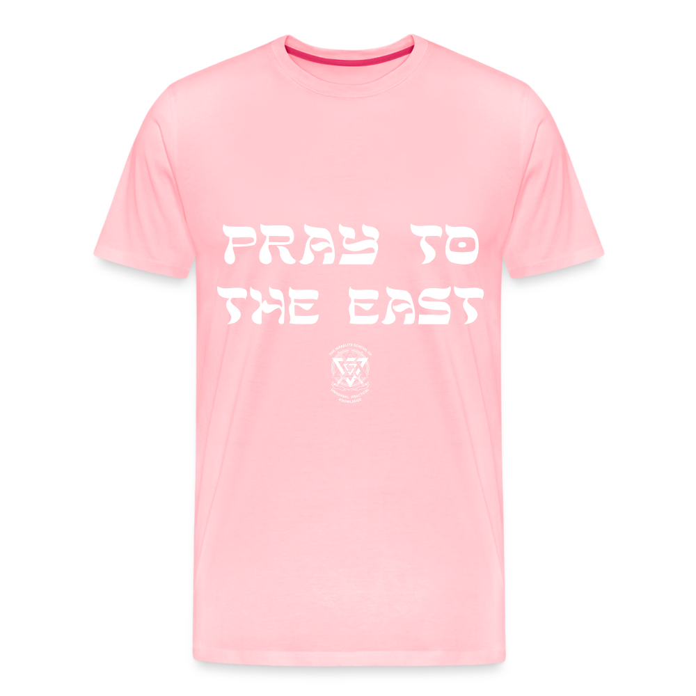 Pray to the East Premium T-Shirt - pink