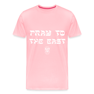 Pray to the East Premium T-Shirt - pink