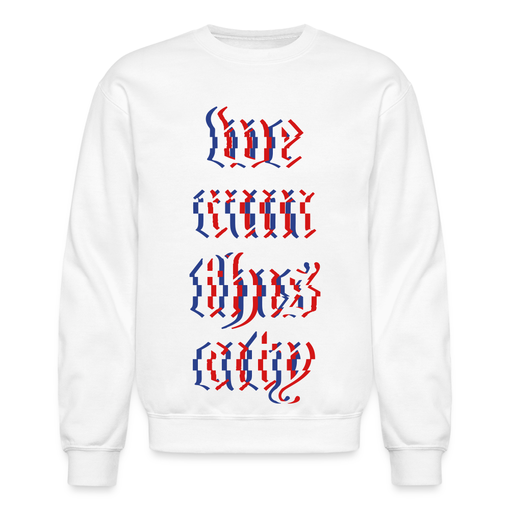 WRTC Glitch Crewneck Sweatshirt - white