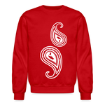 Paisley Crewneck Sweatshirt - red