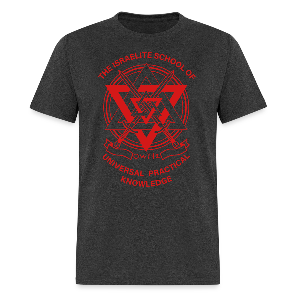 UPK Logo Classic T-Shirt Red - heather black