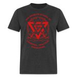 UPK Logo Classic T-Shirt Red - heather black