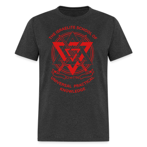 UPK Logo Classic T-Shirt Red - heather black