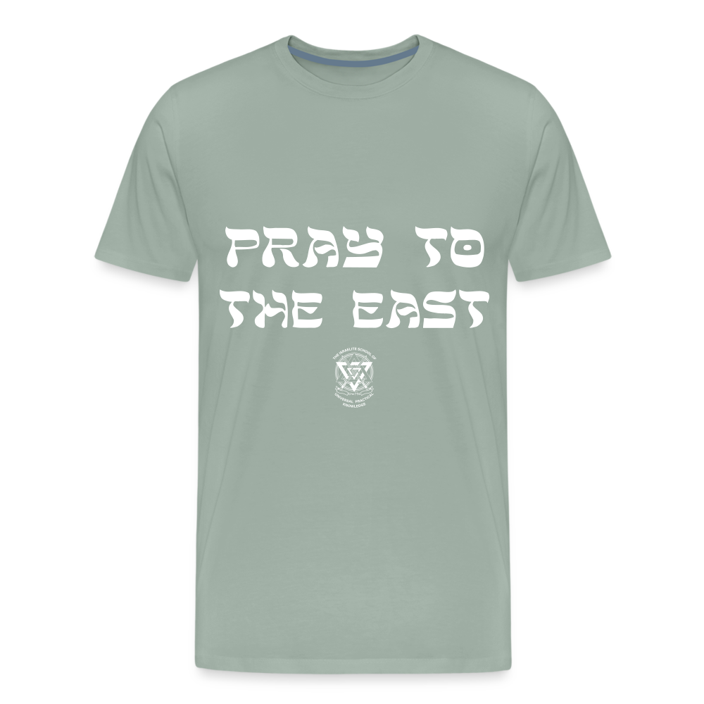 Pray to the East Premium T-Shirt - steel green