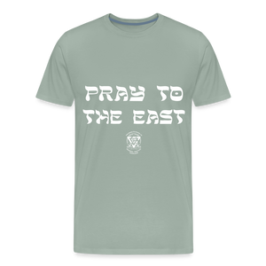 Pray to the East Premium T-Shirt - steel green