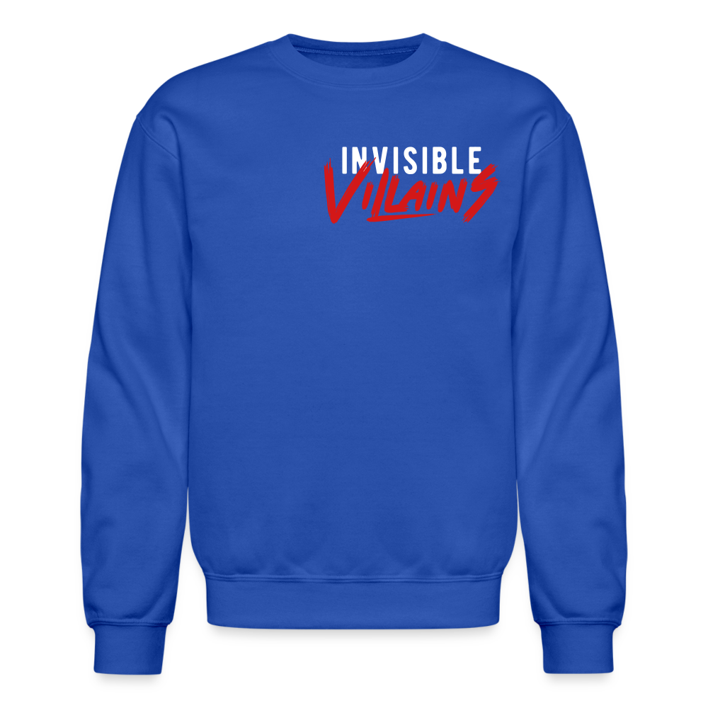 Invisible Villains Crewneck Sweatshirt - royal blue