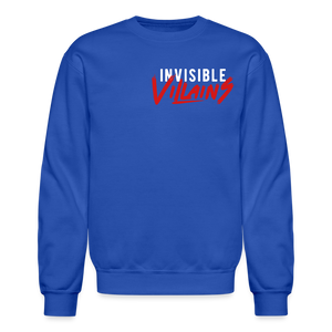 Invisible Villains Crewneck Sweatshirt - royal blue