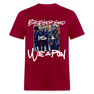 Brotherhood retro T-Shirt - dark red