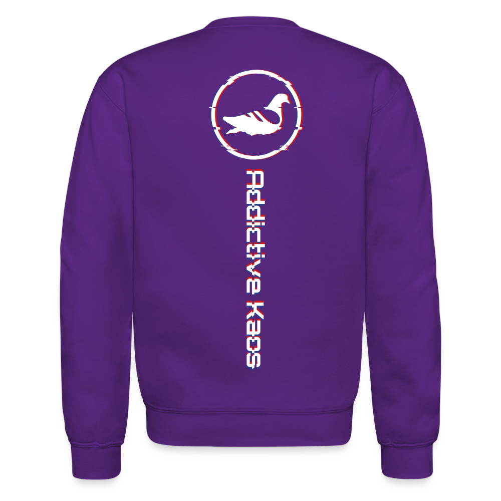 WRTC Glitch Crewneck Sweatshirt - purple