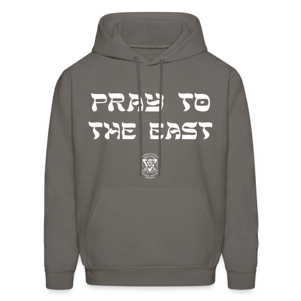 Pray to the east Hoodie - asphalt gray