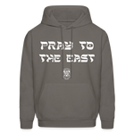 Pray to the east Hoodie - asphalt gray