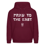 Pray to the east Hoodie - burgundy