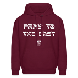 Pray to the east Hoodie - burgundy