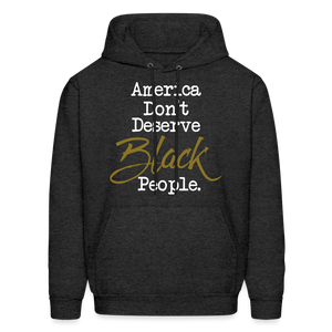 America Don't Hoodie - charcoal grey