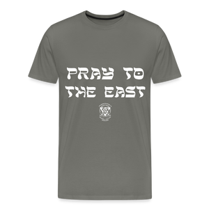 Pray to the East Premium T-Shirt - asphalt gray