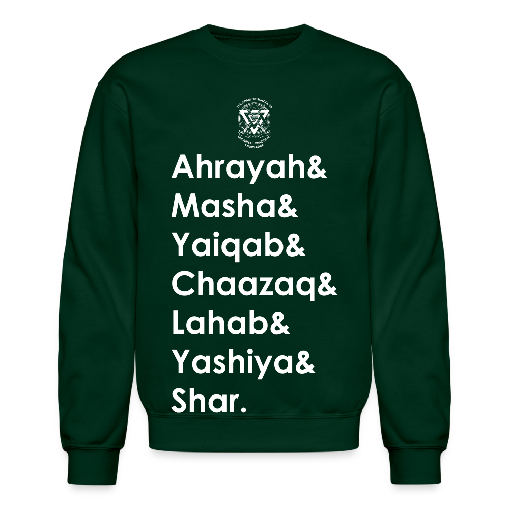 Seven Heads Crewneck Sweatshirt - forest green