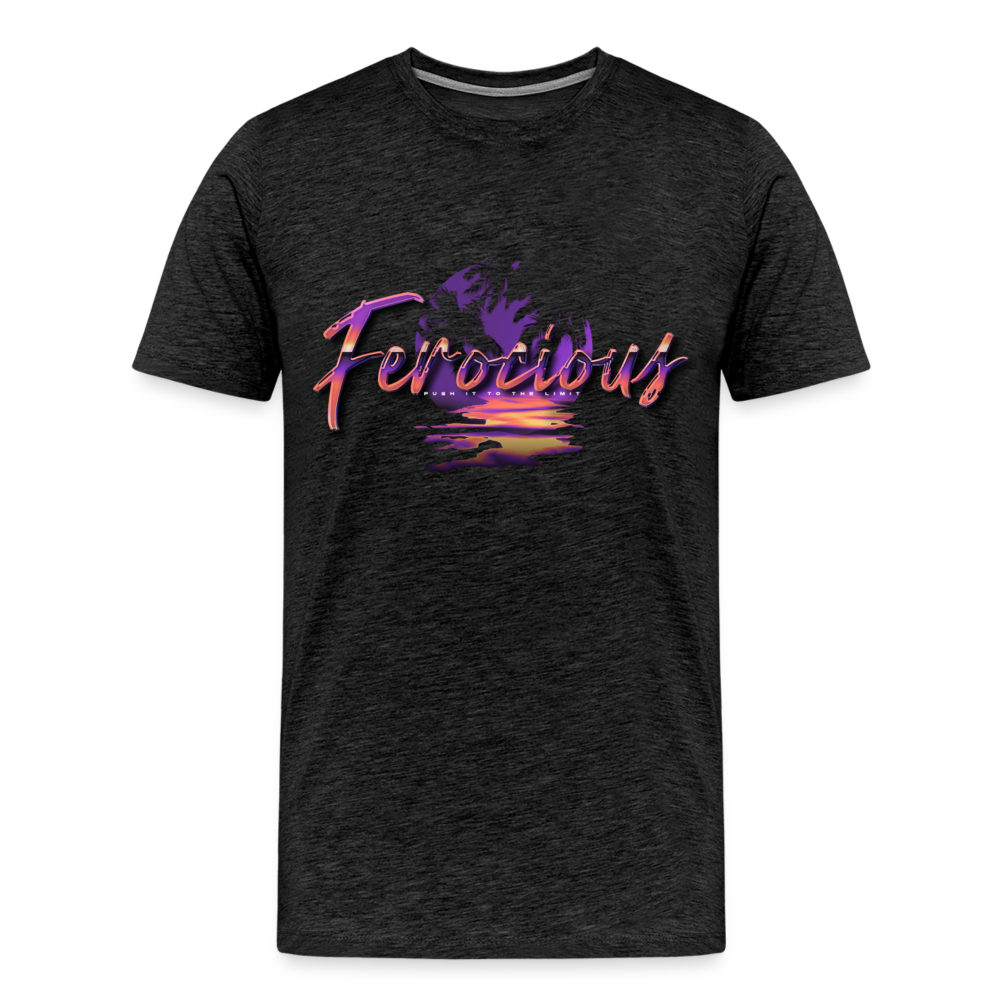 Ferocious 80's Premium T-Shirt - charcoal grey