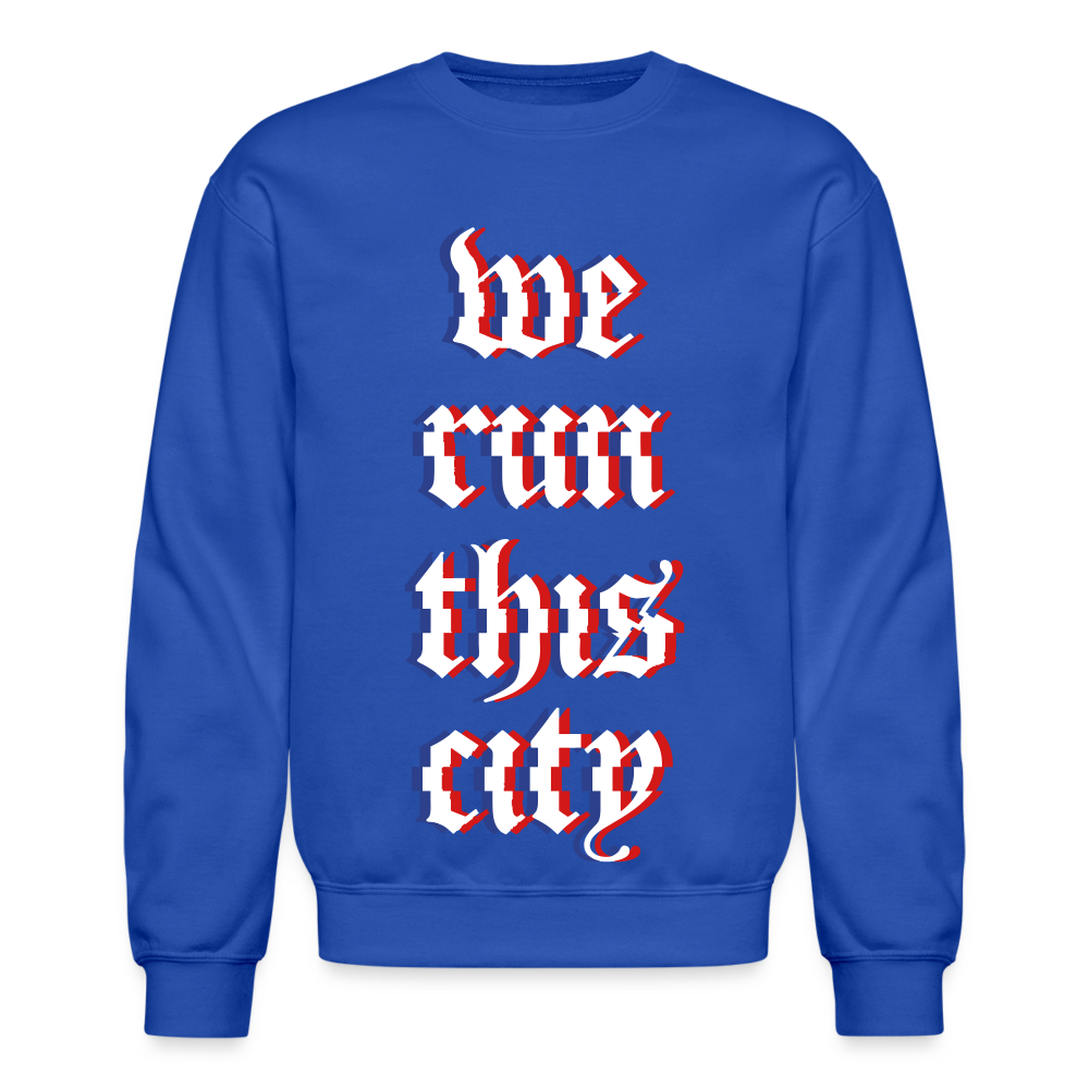 WRTC Glitch Crewneck Sweatshirt - royal blue