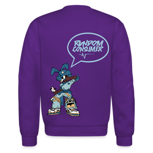 Rabid Rabit Crewneck Sweatshirt - purple